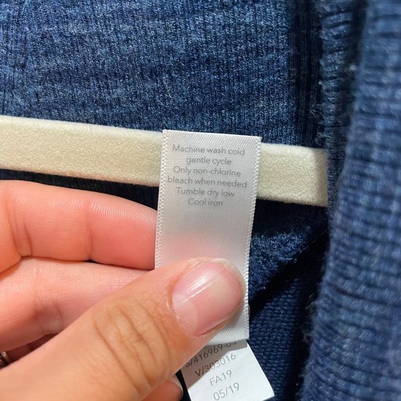 Athleta Nirvana Wear Two Ways Wrap blue heather small - Picture 4 of 6